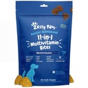 Zesty Paws Senior Dog Multivitamin Treats - Glucosamine for Dogs + Digestive Enzymes &amp; Probiotics - Grain Free Dog Vitamins and Supplements for Skin & Coat + Immune Health Chicken - Advanced - 60ct
