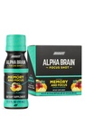 ONNIT Alpha Brain Focus Shot, Tropical Flavor, Nootropic Dietary Supplement Drink That Supports Energy, Focus, and Mood, IGENTM Non-GMO Tested, 2.5 fl oz, 6 Count