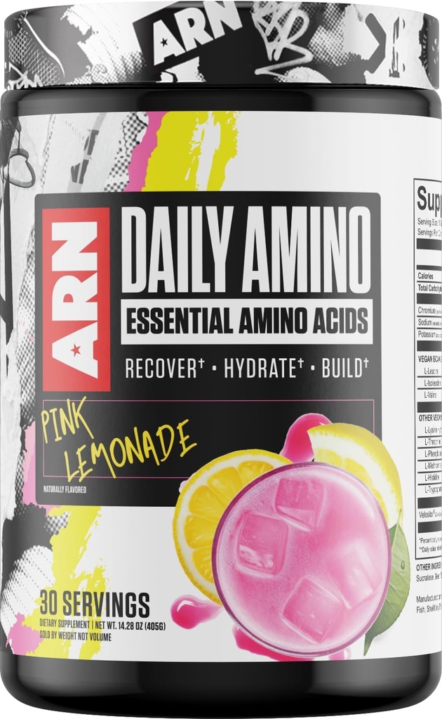 Brazos Nutrición de la raza ← ARN ← Aminoácidos esenciales diarios (30 servidos, limonada rosa)