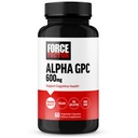 FACTOR FACTOR Alpha GPC Brain Supplement for Memory and Focus, Mood Support Supplement with Alpha GPC 600mg, Premium Quality, Vegan, Non-GMO, 60 cápsulas