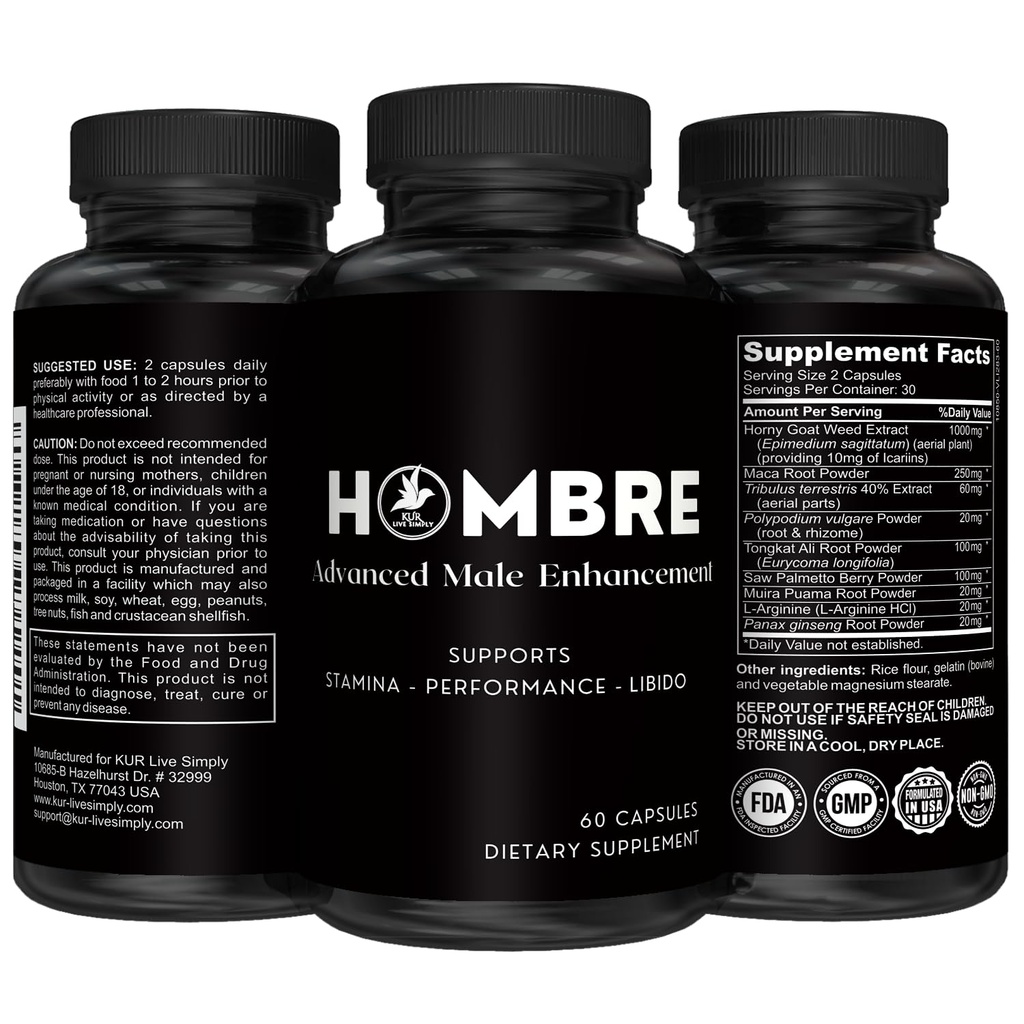 Hombre Hombre Hombre aumento Suplemento – Añadir 2 en 60 días con nuestras píldoras de ampliación para hombres crecimiento muscular – aumentar el tamaño, fuerza, resistencia – resistencia, rendimiento, potenciador energético - 60 cápsulas