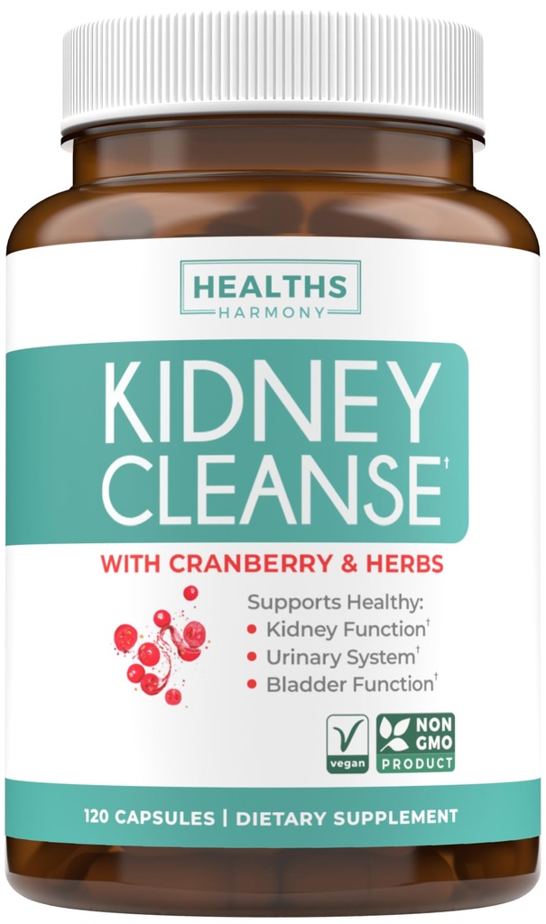 Chanca Piedra Kidney Cleanse Detox " Repair - Herbal Liver " Kidney Support Supplement with Cranberry Astragalus " More for Cleansing Protective Support - Vegan Non-GMO " Lab Verified (4 Month Supply)