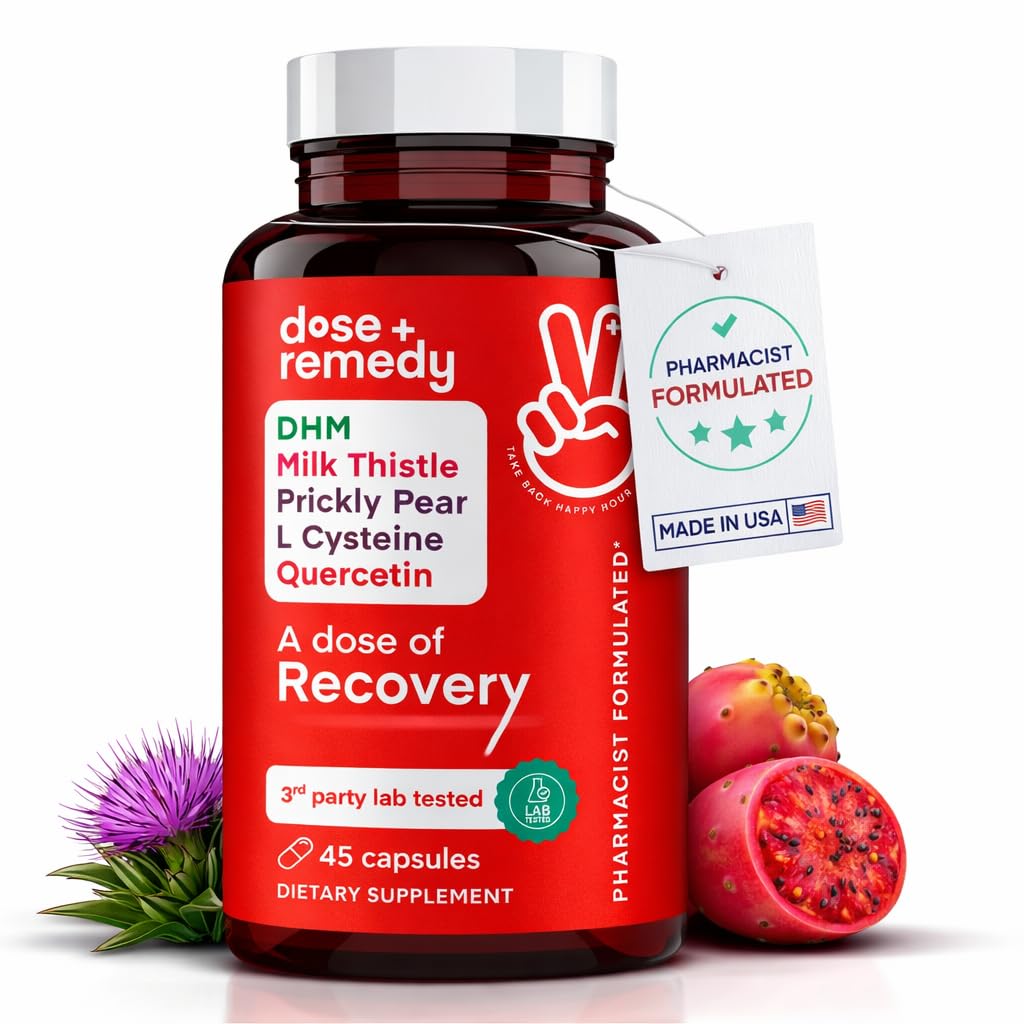 Una dosis de recuperación eternaLiver Detox Silencio Made in USA ← USDA ← Hydration Support for Better Morning Recovery Asian Flush ← Dihydromyricetin DHM, Quercetin, Vitamina B, Milk Thistle, Prickly Pear,  durable (45 Pills)