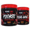 Insane Labz Hellboy Bundle, Psychotic Hellboy Pre Workout y Insane Amino BCAA, Aumentar Masa muscular, Fuerza, Enfoque y Tiempo de Recuperación, Lemonade