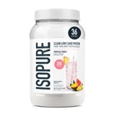 Isopure Clear Whey Isolate Protein Powder, Lactose Free, Gluten Free, Naturally Flavored, Tropical Punch, 20g Protein Por Serving, 1.9 Lbs, 36 Servings (Packaging May Vary)