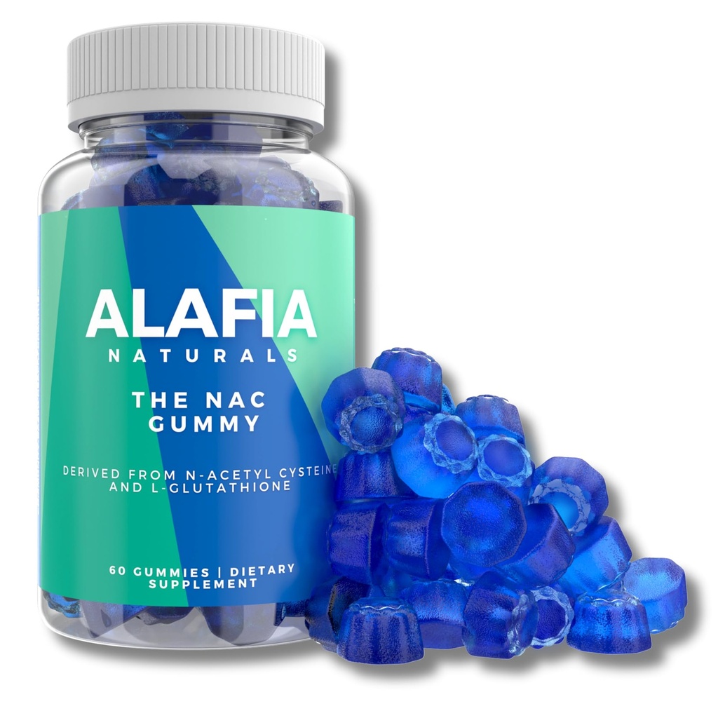 Gamas de NAC libres de azúcar, suplemento de NAC para la salud respiratoria, hígado desintoxicación, riñón, apoyo antioxidante, N-Acetil Cysteine Suplemento MCT-Oil Coated for Absorption Vegan 60ct