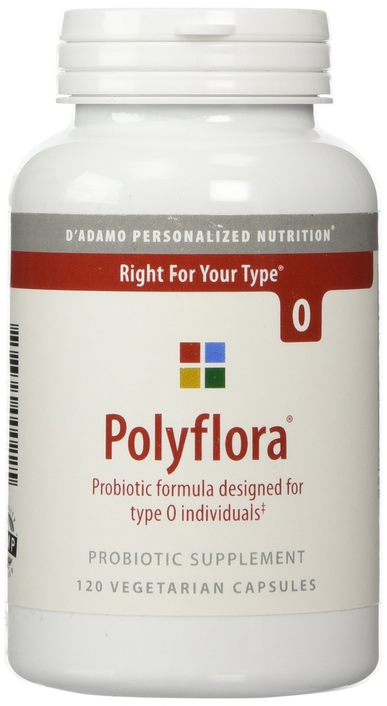 D'Adamo Nutrición Personalizada Polyflora O, 120 Conde