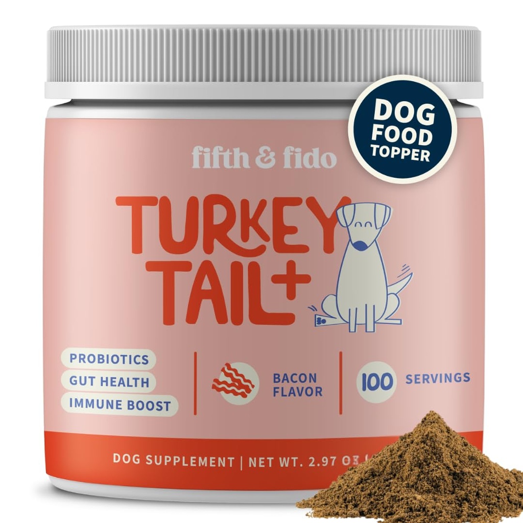Turquía Tail Mushroom for Dogs – Tratamiento de Lipoma para Perros – Suplemento de Mushroom para Bombas y Bombas - Quitador de Perros