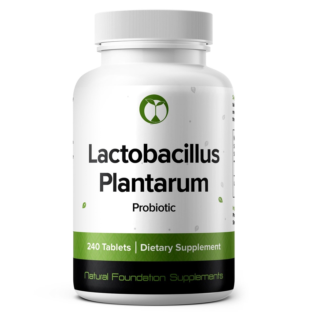 Lactobacillus Plantarum Probiotic Supplement 240 Tablets 3 Billion CFU Probiotics for Men &amp; Women Supports Intestinal Digestive & Gut Health (240, Lactobacillus Plantarum)