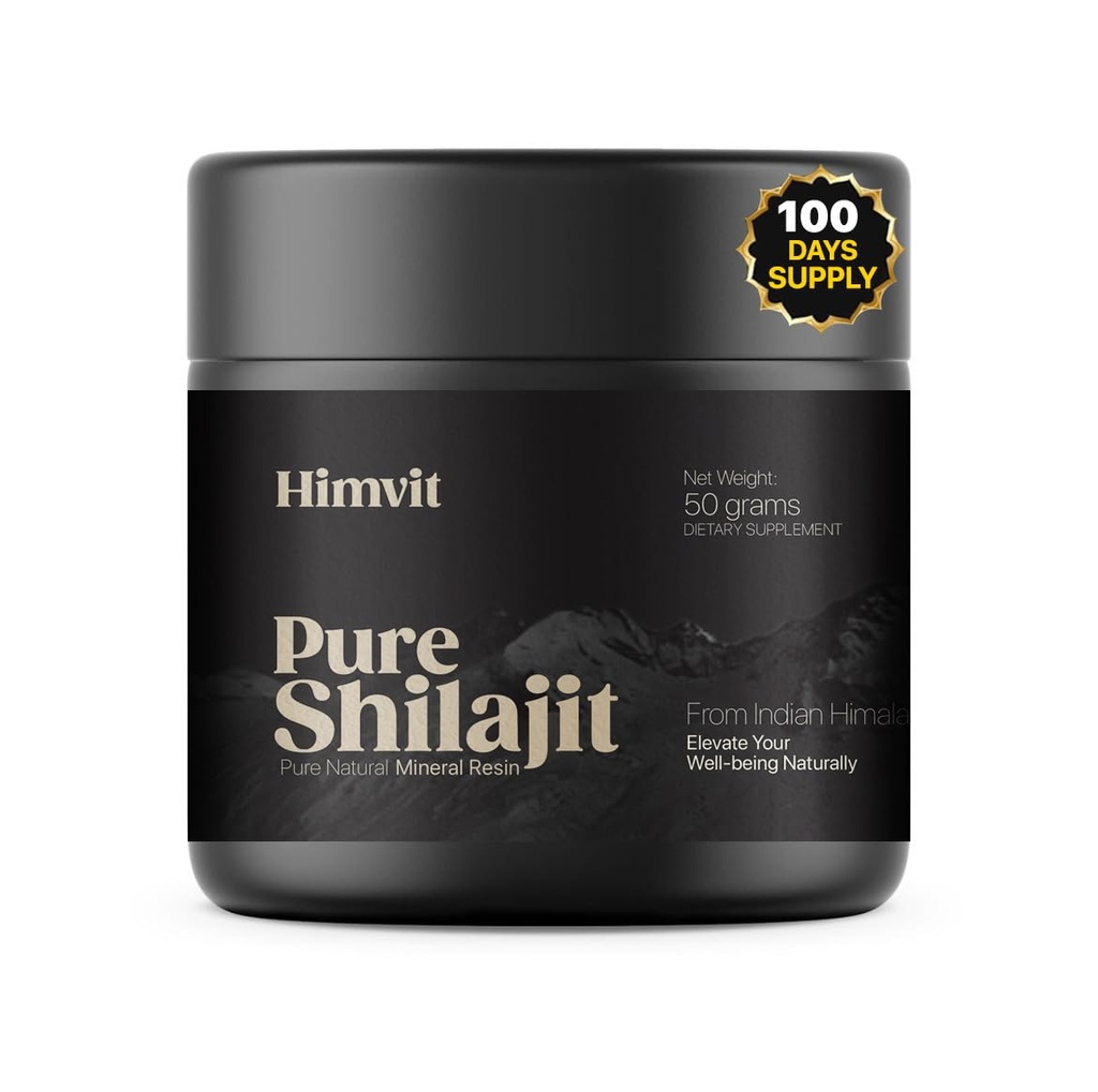 Puro Himalayan Orgánica Shilajit Resin with Lab Report Super high Potency for Men &amp; Women Fulvic Acid " Trace Minerals Humic Acid Supplement Resin durable Supports Energy, Metabolism &amp; Immunity habit 50 Grams