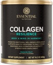 Resiliencia de colágeno esencial - Péptidos de colágeno hidrolizado Polvo con ácido hialurónico, silicona, ácidos aminoácidos " Extracto de la flor de la pasión - fruta de la pasión - 14.3 oz (30 servidos)