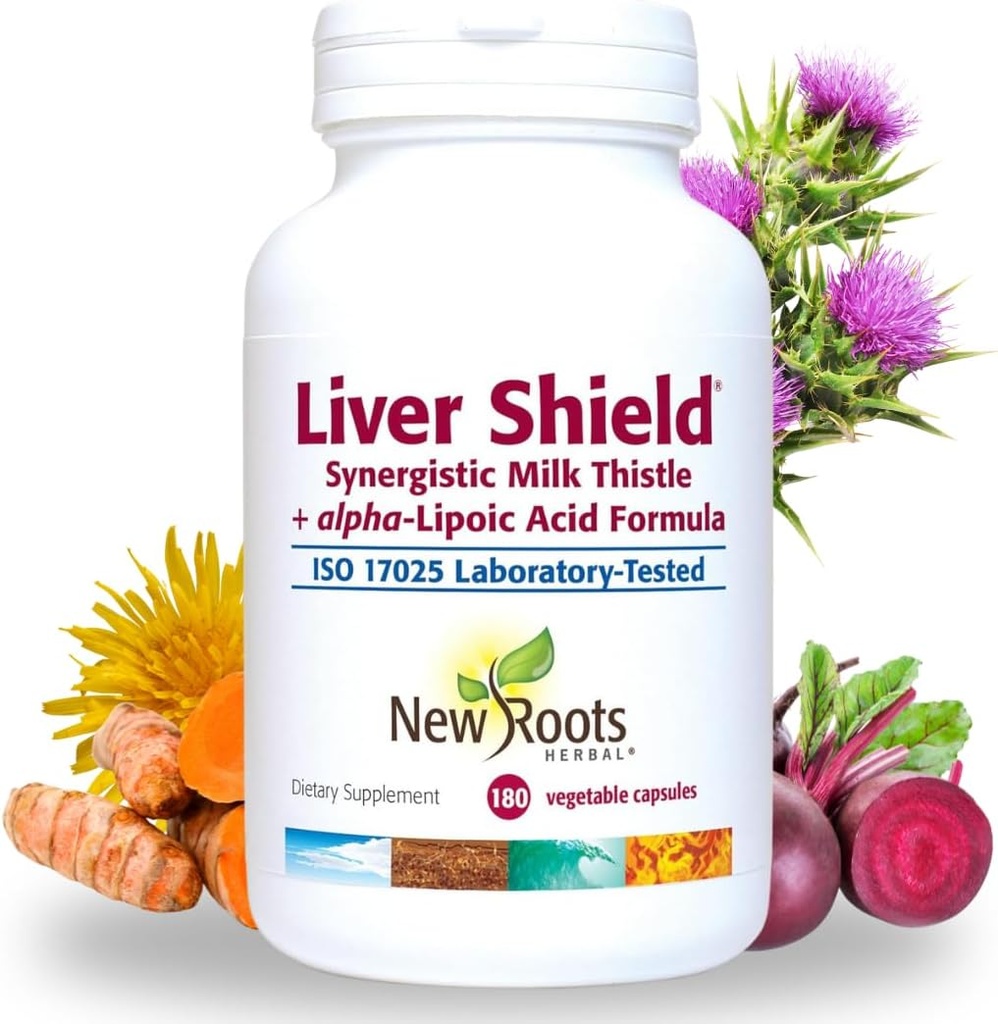 NEW ROOTS HERBAL Liver Cleanse Detox Suplemento con Herbal Blend con Artichoke, Milk Thistle, Dandelion Roots, Turmeric Curcumin, Fatty Liver Support (90 Capsules)