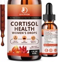 Cortisol Supplement for Women, Cortisol Reducer Detox Manager, Ashwagandha/Rhodiola Rosea/Magnesium Complex for Mood/Focus &amp; Sleep, Maintain Healthy Cortisol Level- 30 Day Vegan Supply