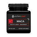 Teoría Hombres Maca - Suplemento Vegan Maca para Hombres - Soporta Energía, resistencia* - Dairy, Soy &amp; Gluten Gratis - 120 cápsulas vegetales