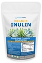 Pólvora de Inulina Orgánica (48oz/3 lbs) Gentle Agave Prebiótico Soluble Suplemento de fibra para el apoyo digestivo, Gut Health, Vegan Baking, Smoothies & Drinks