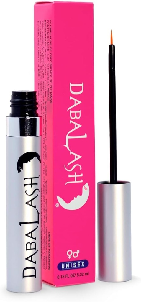 DABALASH Crecimiento profesional de pestañas y cejas Suero con aceite de castor – promueve la aparición de cabello naturalmente más largo, más completo, más grueso &amp; más fuerte