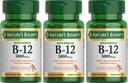 Vitamina B-12 5000 mcg de la naturaleza, 40 tablas de disolver rápido (Pack of 3)