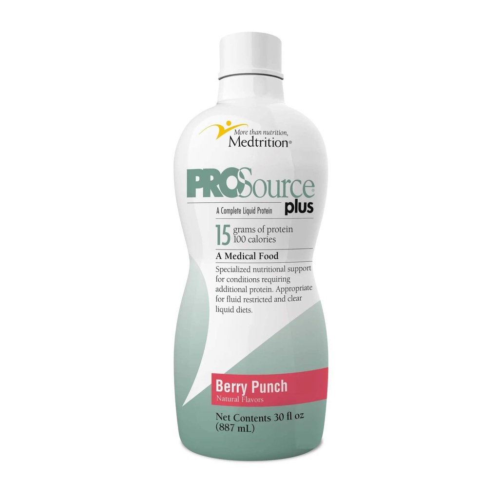 ProSource Plus Suplemento Oral Berry Punch 30 oz Botella