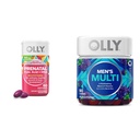 OLLY Prenatal Multivitamin Softgels y las vitaminas multivitamínicas de hombres Bundle, 60 y 90 Cuenta