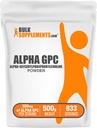 BulkSupplements.com Alpha GPC Powder - Suplementos de línea, Alpha GPC 300mg - Sin sabor, 600 mg por servicio, 500g (1.1 lbs) (Pack of 1)