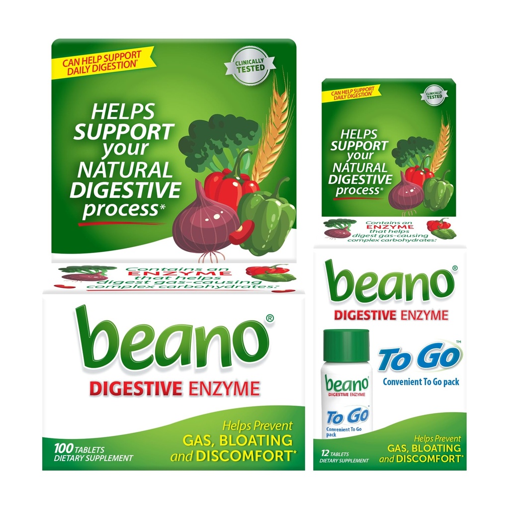 Beano Extra Strength 100ct &amp; beano a Go Pocket Pack 12ct