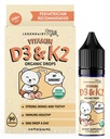 Legendairy Milk Organic Baby Vitamin D3 K2 Liquid Drops, 400 UI de Baby Vitamin D Drops for Infants - Vitamina D para recién nacidos, niños pequeños y niños - Vegan, 90 Servings
