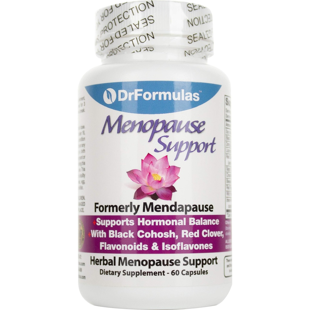 DrFormulas Menopause Supplement for Hot Flashes, Night Sweats y Mood Swings Relief with DIM, Dong Quai, Black Cohosh, 60 Count