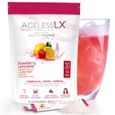 AgelessLX suplemento de polvo para mujeres - con HMB Collagen Enhancer Plus Vitamin D3 con K2, Horsetail y Biotin para el musculo magro y pelo más fuerte y uñas - 30 paquetes de polvo limonada de fresa