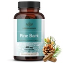 HERBAMAMA Pine Bark Extract Capsules - 400mg Francés Marítimo Pine Bark Extract Powder para Antioxidante Soporte - Vegan, No GMO Pinus Pinaster Suplemento