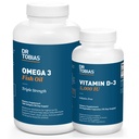 Dr. Tobias Omega 3 Fish Oil y Vitamina D-3 promueve la salud general - 3 Month Supply