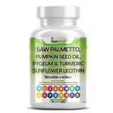 Saw Palmetto with Stinginging Nettle, Pygeum, Pumpkin Seed, Sunflower Lecithin, Turmeric " Ashwagandha – Prostate Support for Men with Lycopene " Vitamin D3 – 90 Capsules