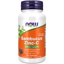 AHORA Suplementos de alimentos, Sambucus Zinc-C con Concentrado de Elderberry y Vitamina C, 60 Lozenges