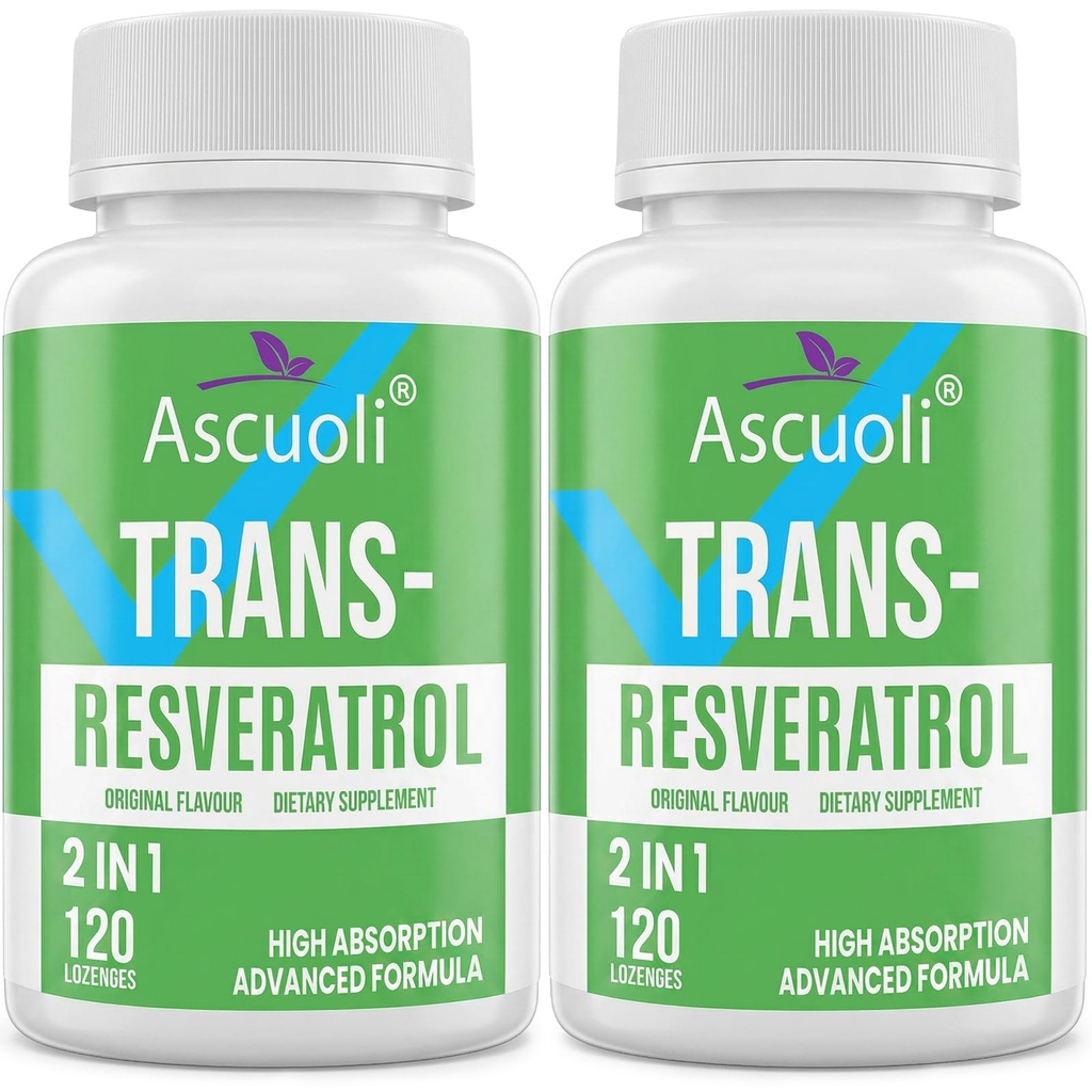 Puridad sublingual de Trans-Resveratrol 99%, 3-en-1 Suplemento de Resveratrol de Fórmula Avanzada para Boost NAD+, Immune & Energy Support, Anti-Aging, Skin Health & Antioxidant, 240 Lozenge (240-Day Supply)
