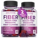 Atlantis Nutrición Azúcar Mangas de fibra gratuitas para adultos - 5G Fiber Suplemento Formulado con 5.4G Prebiotic Digestive Blend - Supports Gut Health &amp; Promotes Healthy Digestion - 2-Pack 120 Gummies