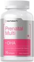 Multivitamina prenatal de las mujeres de Horbäach con DHA, Hierro y Ácido Fólico Silencio 70 Softgels ← No Gluten