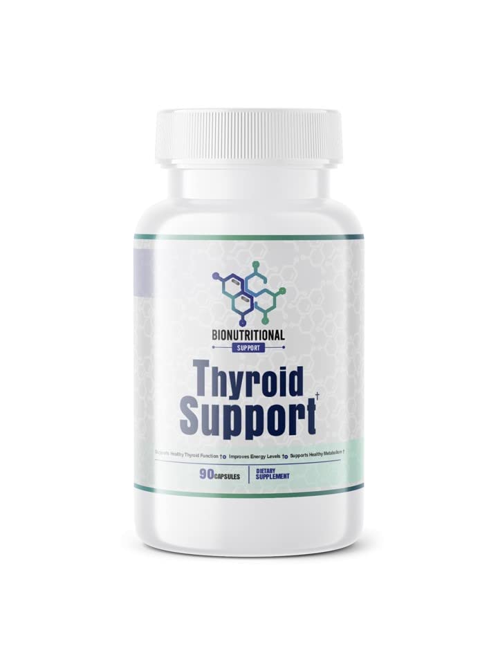 Soporte de tiroides - Ltyrosine, Iodine, Complejo de vitamina B12, Zinc, Selenium, Ashwagandha, Copper &amp; Más 30 Day Supply
