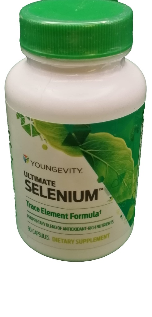 Youngevity Ultimate Selenium + Cofactores - Suplemento Mineral Esencial para Apoyo Inmunitario, Defensa Antioxidante, Función Tiroidea y Salud Celular (I-selenomethionina) - (90 cápsulas)