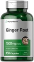 Horbäach Ginger Root Capsules 1500 mg  150 Pills ← Non-GMO, Gluten Free ← Ginger Root Extract