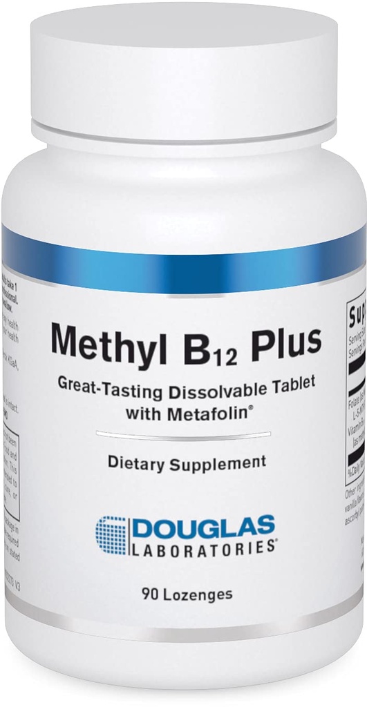 Douglas Laboratories Methyl B12 Plus tención apoya el metabolismo, la energía, la producción de células sanguíneas, el sistema nervioso y las hormonas* peru 90 Lozenges
