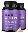Planta orgánica Nootrix 5 HTP+ Suplementario ¦ apoya la memoria, el foco mental, la salud cognitiva y la energía permanente promueve la función sana del humor y el cerebro TEN Vitamin B6 &amp; L Theanine TEN 240 cápsulas