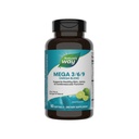 Camino de la Naturaleza Mega 3/6/9 Omega Blend, soporta la piel sana, las articulaciones, la función cardiovascular*, el pescado, el Flax, el aceite de borrado, 90 Lime Flavored Softgels (Packaging May Vary)