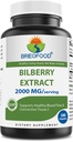 Brieofood Bilberry Extracto 2000 mg por Servir 180 cápsulas