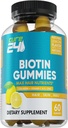 Biotina Gummies con vitamina C, E, Collagen y Zinc, biotina Gummies for Hair Growth, Nail, Skin, Support, Made in USA 60 Gummies