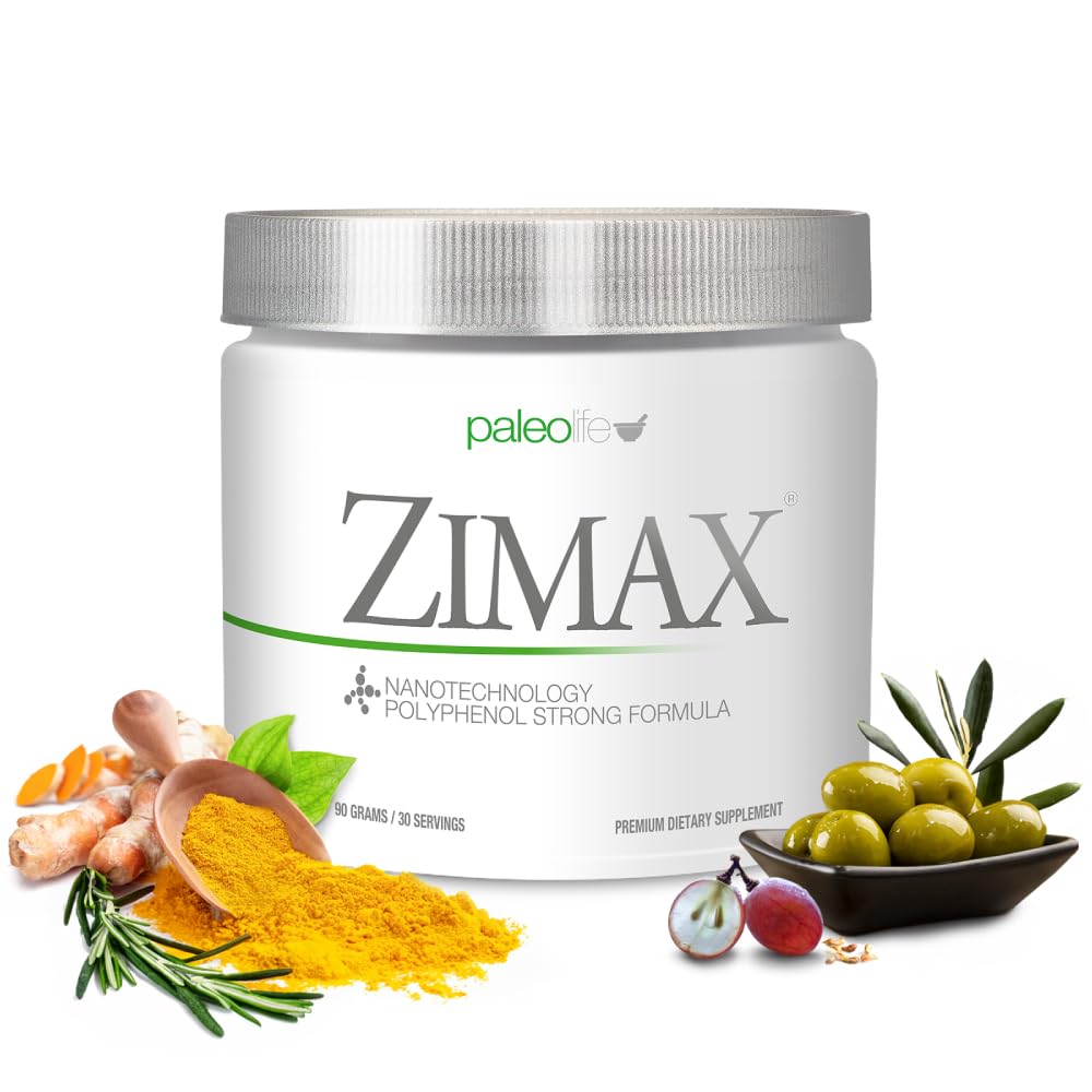 ZIMAX Super ANTIOXIDANT - 100% Natural - Alta Absorción Curcumina, Extracto Rosemary, Extracto de semillas de uva, Extracto de hoja de oliva ORAC 3,451,770 (Canister) 90 Gramos (1-Pack)