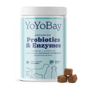 Probióticos para perros, probióticos de perros y enzimas digestivas, pre " Probióticos de más de 1 billón de UF, para la salud de Gut y la salud digestiva, balance de levadura, soporte de inmunodeficiencia, 90 cerdas blandas