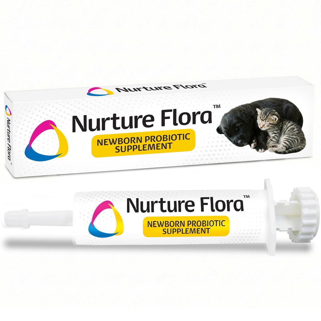 Revival Animal Health Breeder's Edge Nurture Flora for Puppies & Kittens ¦ Colostrum Supplement for Puppies & Kittens ANTE Protein &amp; Vitaminas &amp; Minerals TEN Easy to Digest TEN 30ml Easy to Administer