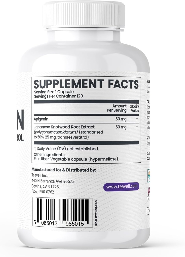 Teaveli Citicoline con Apigenin Bundle