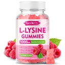 L-Lysine 1000mg Gummies, Lysine Supplement for Adults &amp; Kids, Essential Amino Acid Supplement for Lips & Oral Health, Boost Immune & Collagen & Calcium, Sugar-Free, Raspberry Flavor, 60 Conde