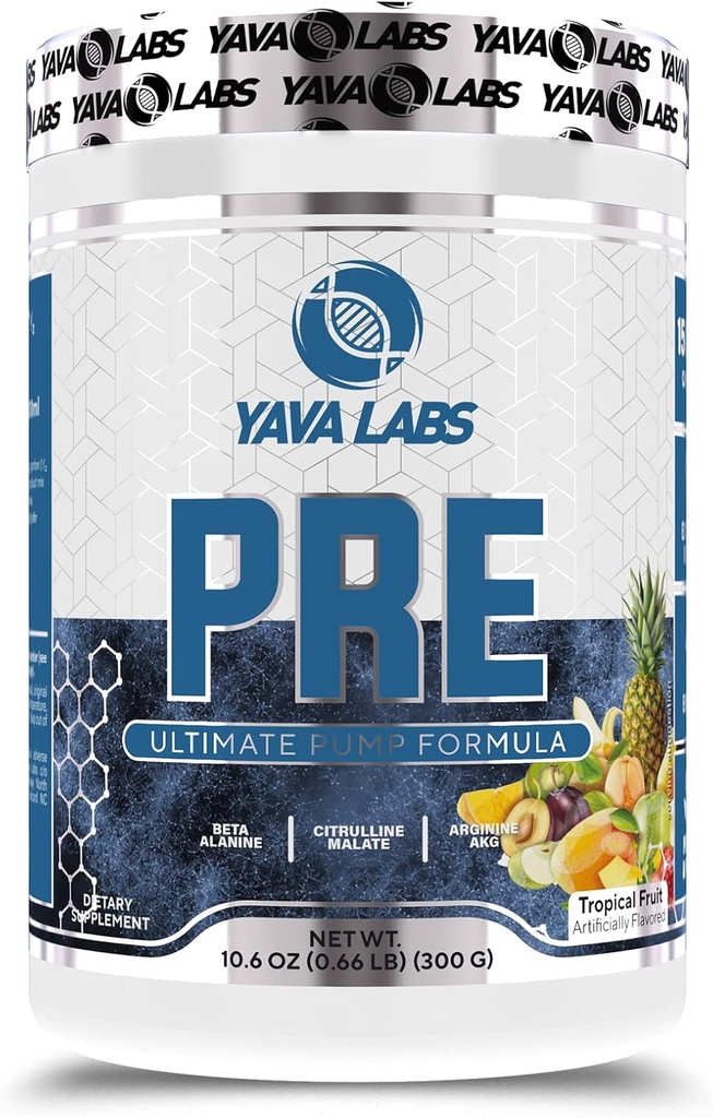 Yava Labs PRE Workout Ultimate Pump Formula (fruta Trópica)