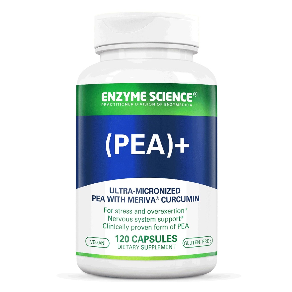 Enzyme Science Pea + Turmeric Curcumin Suplemento de Apoyo Fisiológico ayuda a apoyar Nervous, Immune, & Muscular Systems - 120 cápsulas